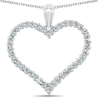 2.10 Carat Genuine Blue Topaz .925 Sterling Silver Pendant