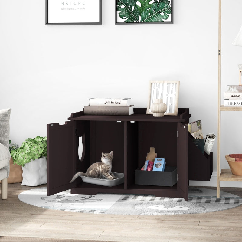 Cat Litter Box Nightstand End Table Enclosure - BIG FRENCHIES