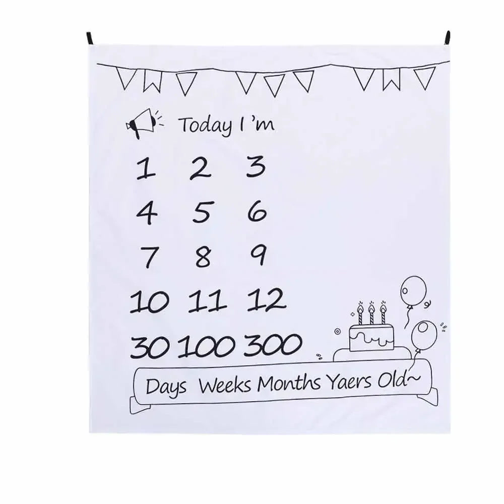 Newborn Baby Milestone Photography Blanket - # BAGE41110002 - BIG FRENCHIES