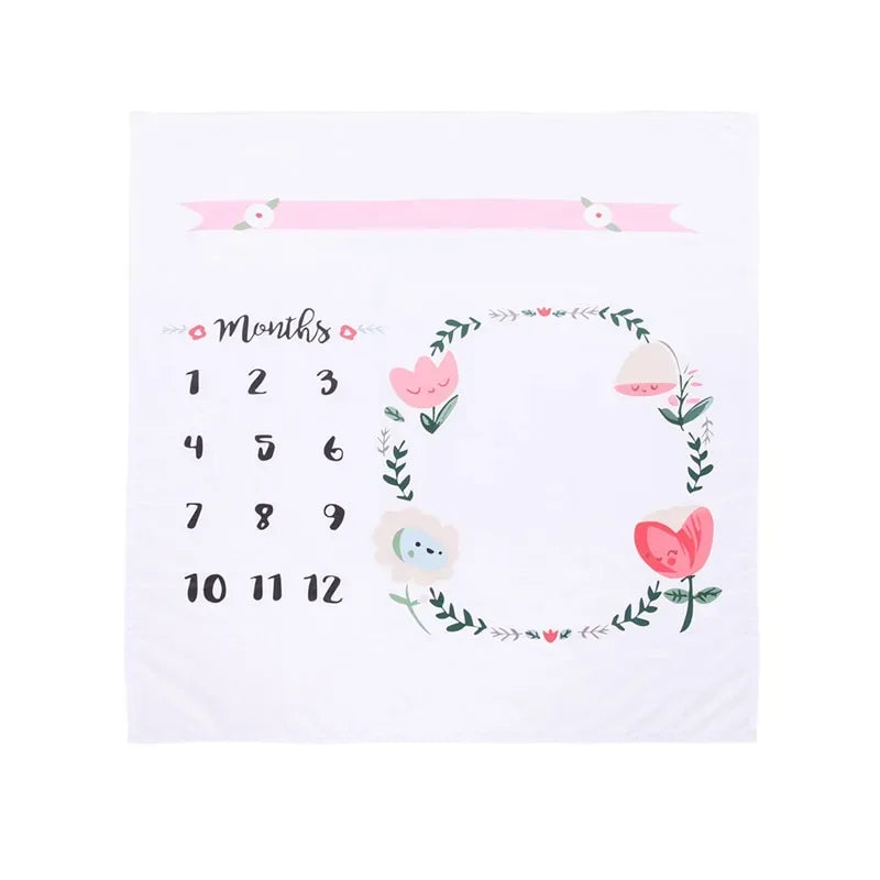 Newborn Baby Milestone Photography Blanket - # BAGE41110002 - BIG FRENCHIES