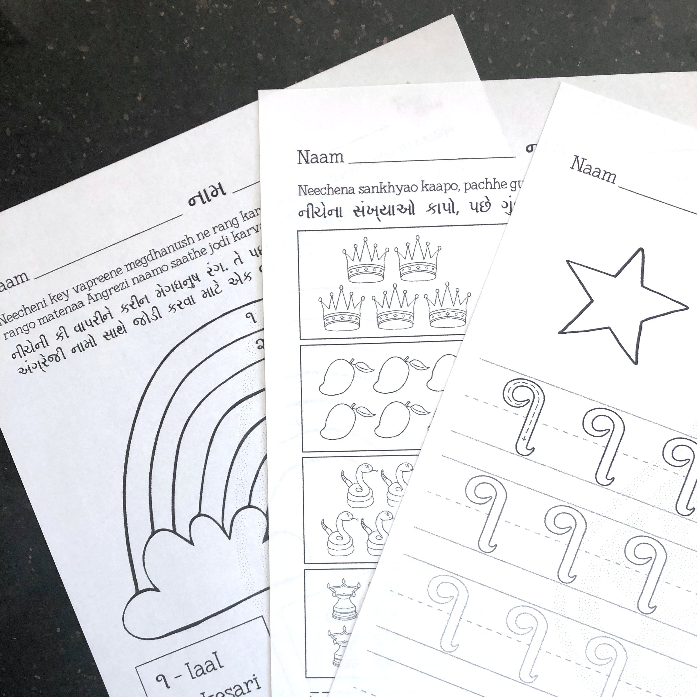 Printable Gujarati Activity Book