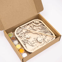 3D DIY Wood Painting Kit for Kids – Safari