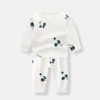 Cute Long Sleeve Cotton Pajama Set for Kids _ # BAAA81810023