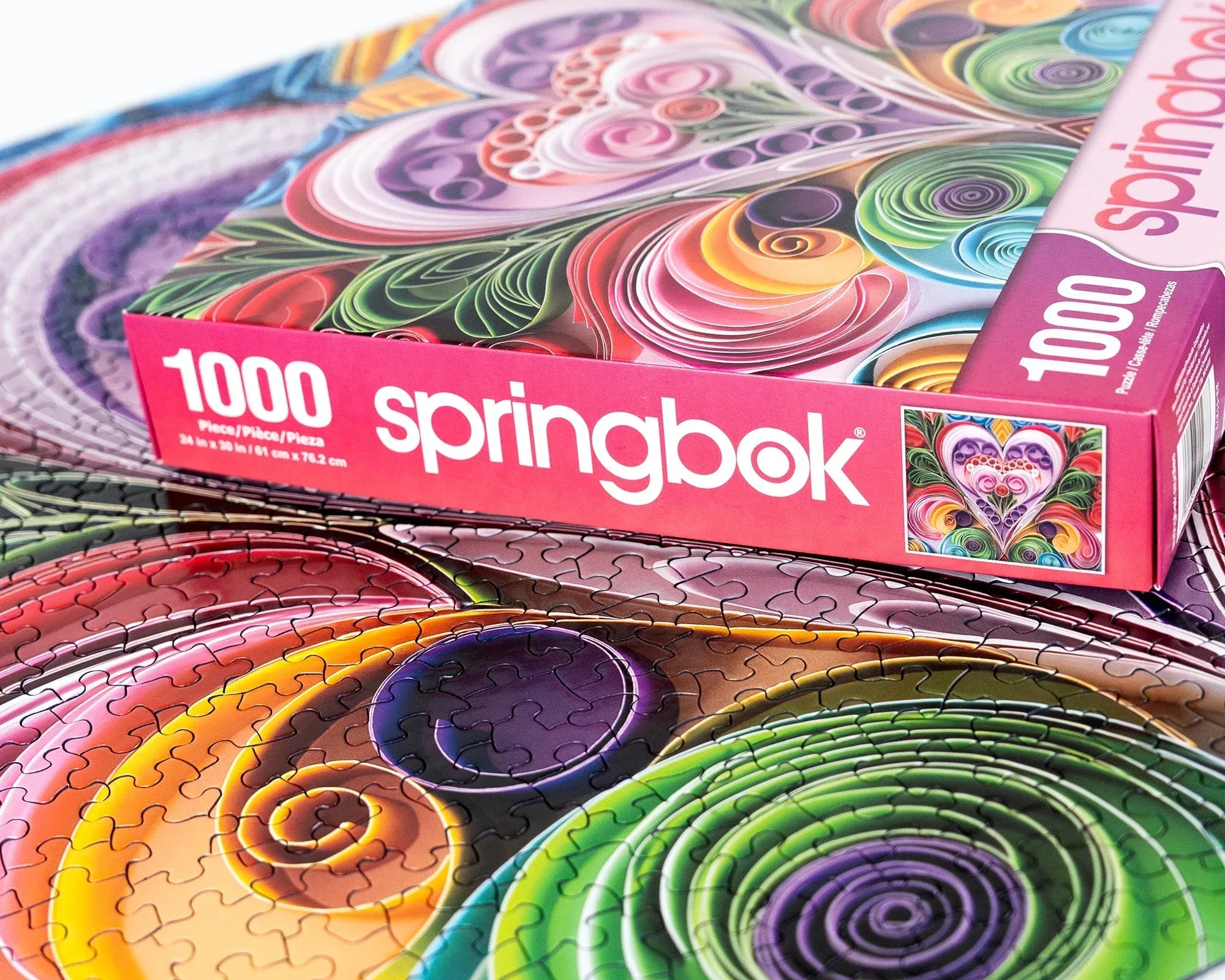 Paper Hearts 1000 Piece Jigsaw Puzzle | Springbok Puzzles - BIG FRENCHIES