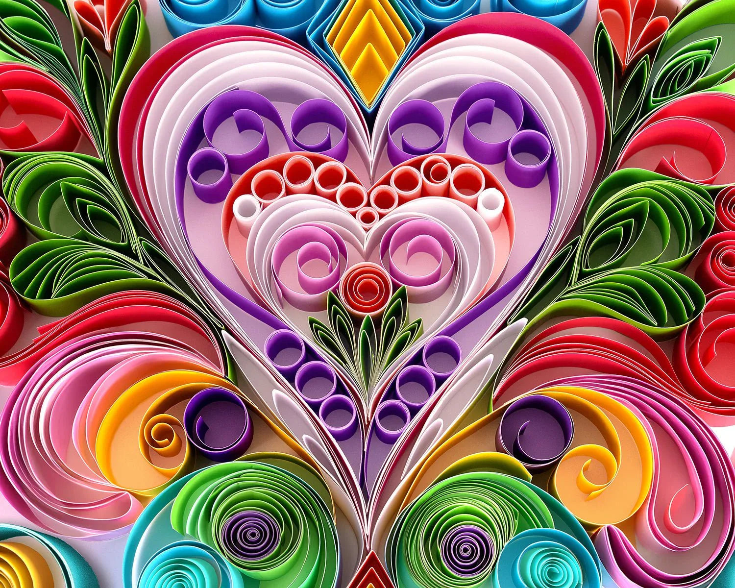Paper Hearts 1000 Piece Jigsaw Puzzle | Springbok Puzzles - BIG FRENCHIES