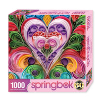 Paper Hearts 1000 Piece Jigsaw Puzzle | Springbok Puzzles - BIG FRENCHIES