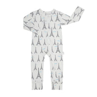 Paris Eiffel Tower Zippered Romper
