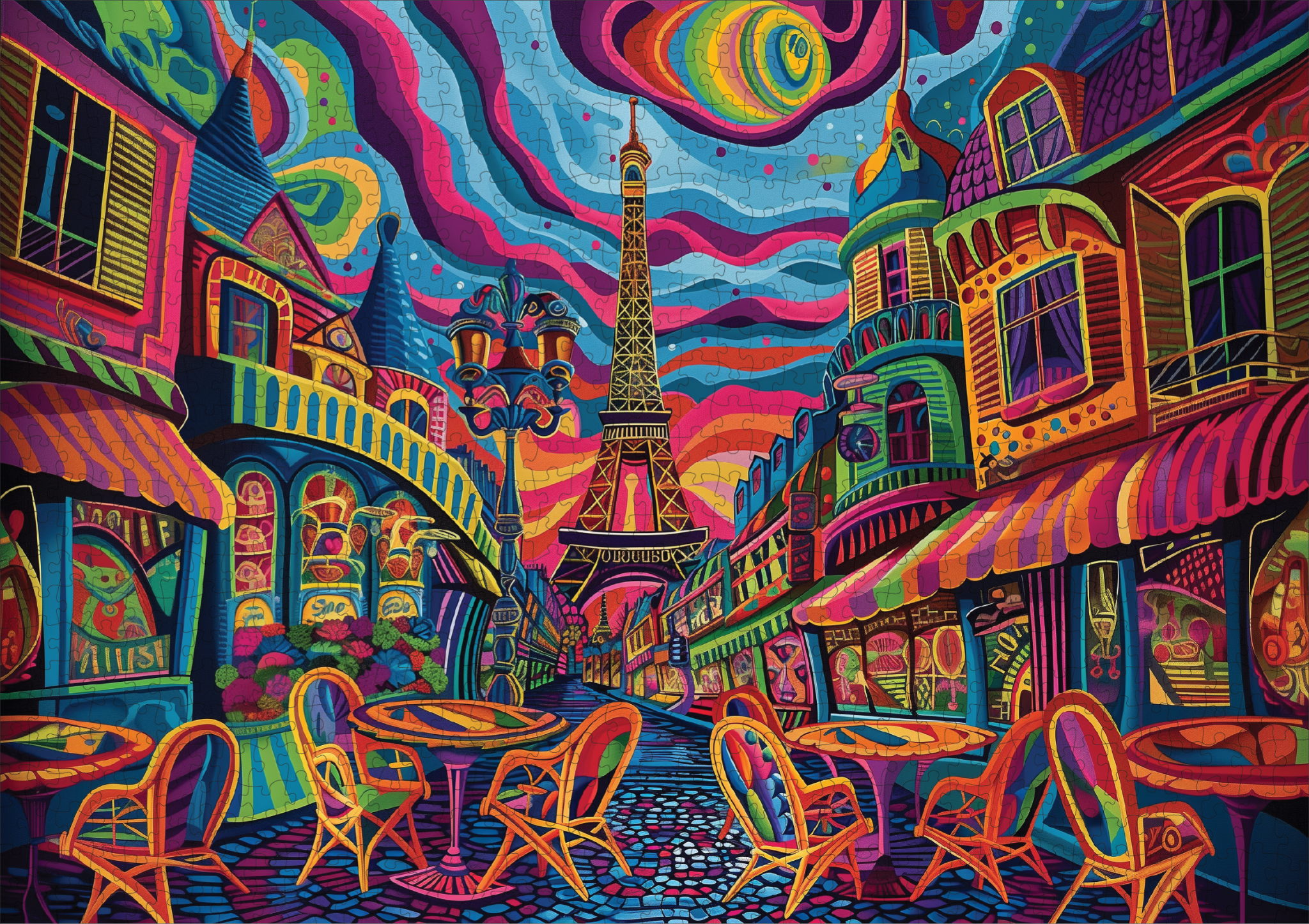 Parisian Prism 1000 Piece Jigsaw Puzzle | Trippy Puzzle Co