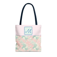 Pastel Eighties Aesthetic Tote Bag with Initial, Colorful Maximalist Tote Bag with Letter in Cute Doodle Frame, Teacher Appreciation Gift: N - BIG FRENCHIES