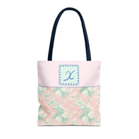 Pastel Eighties Aesthetic Tote Bag with Initial, Colorful Maximalist Tote Bag with Letter in Cute Doodle Frame, Teacher Appreciation Gift: X - BIG FRENCHIES