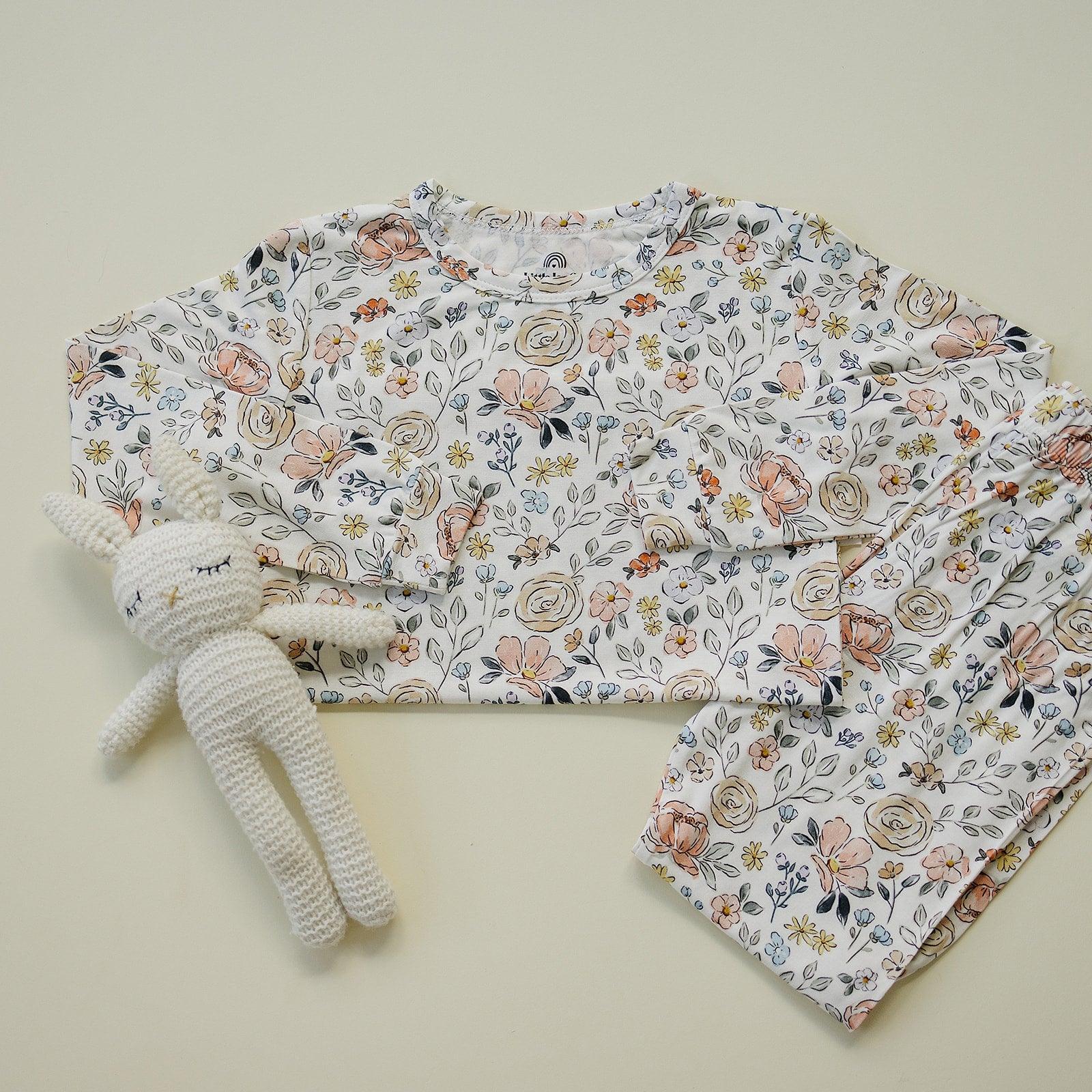 Pastel Petals 2pc Modal Pajamas - BIG FRENCHIES