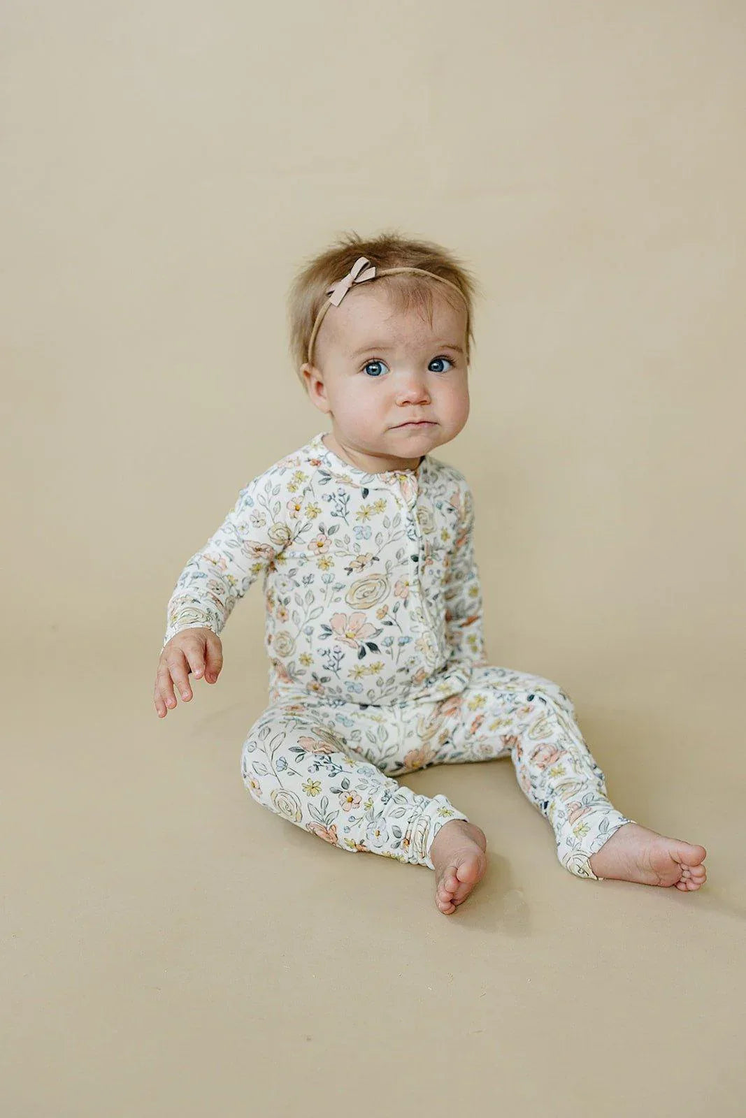 Pastel Petals Modal Zippy Romper - BIG FRENCHIES