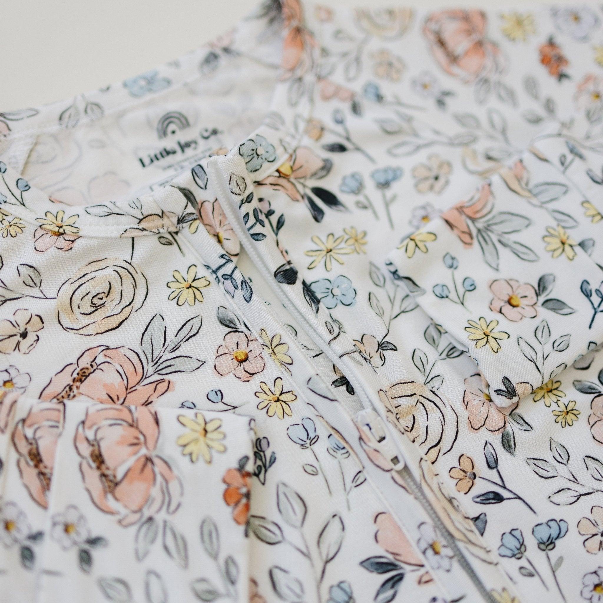 Pastel Petals Modal Zippy Romper - BIG FRENCHIES