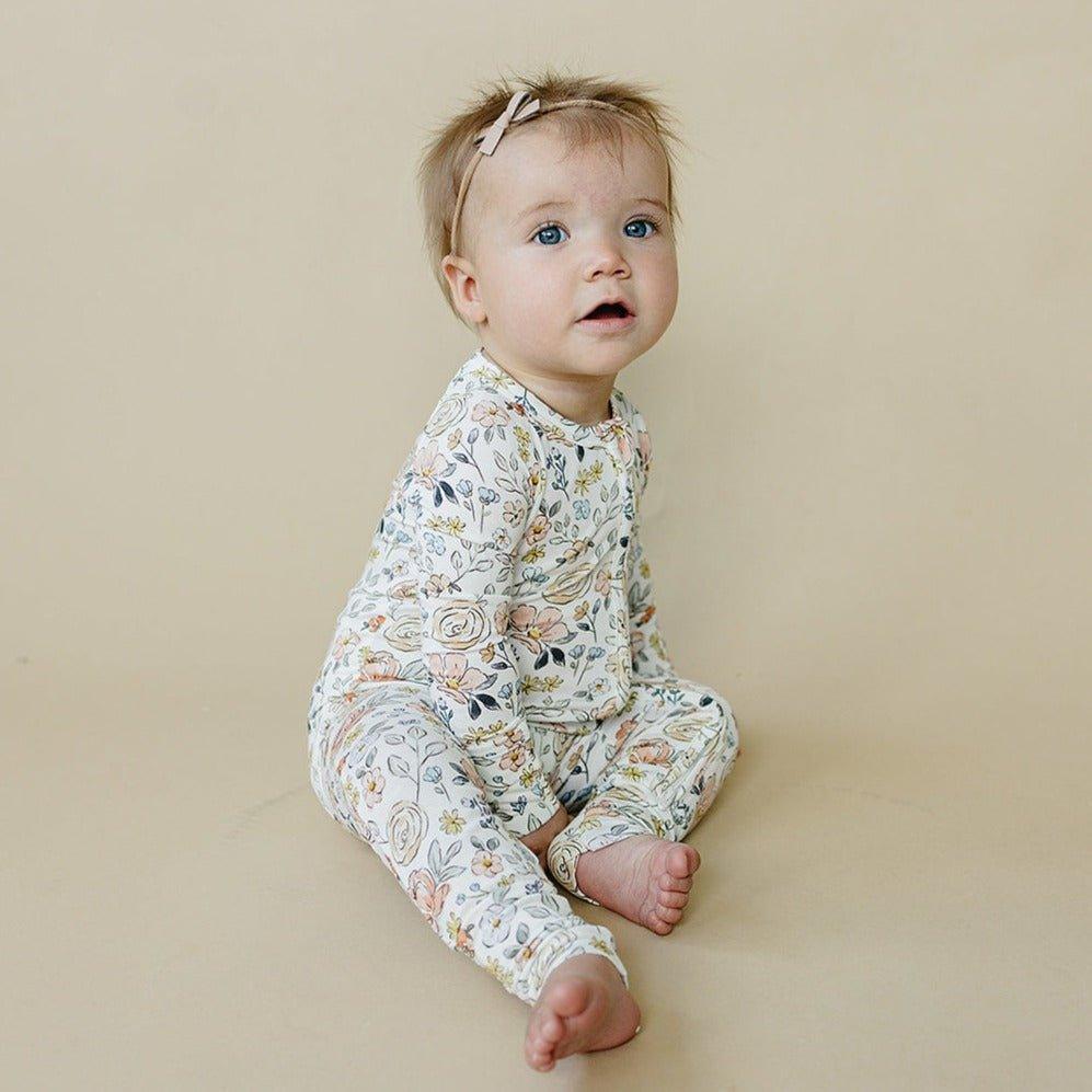 Pastel Petals Modal Zippy Romper - BIG FRENCHIES