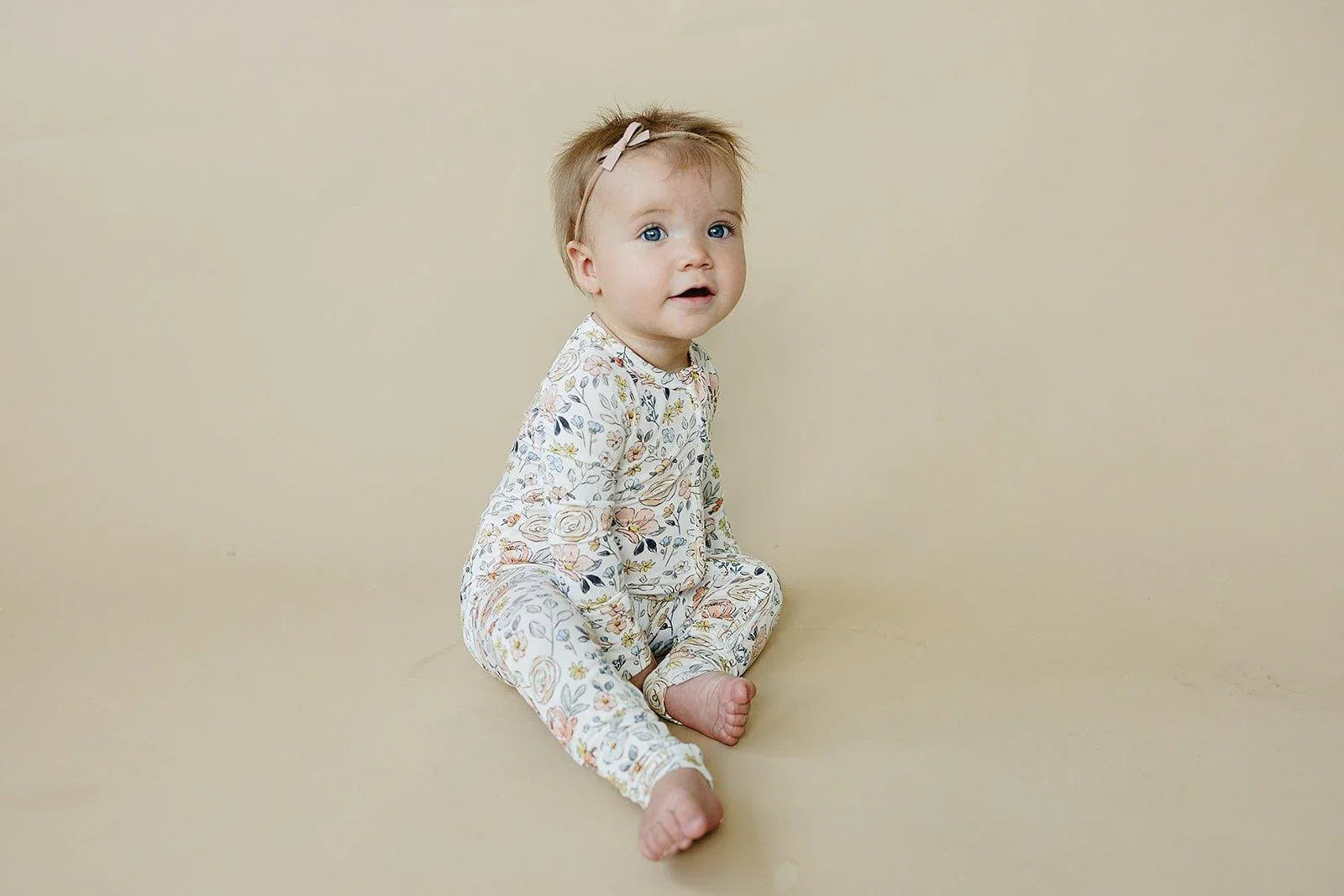 Pastel Petals Modal Zippy Romper - BIG FRENCHIES