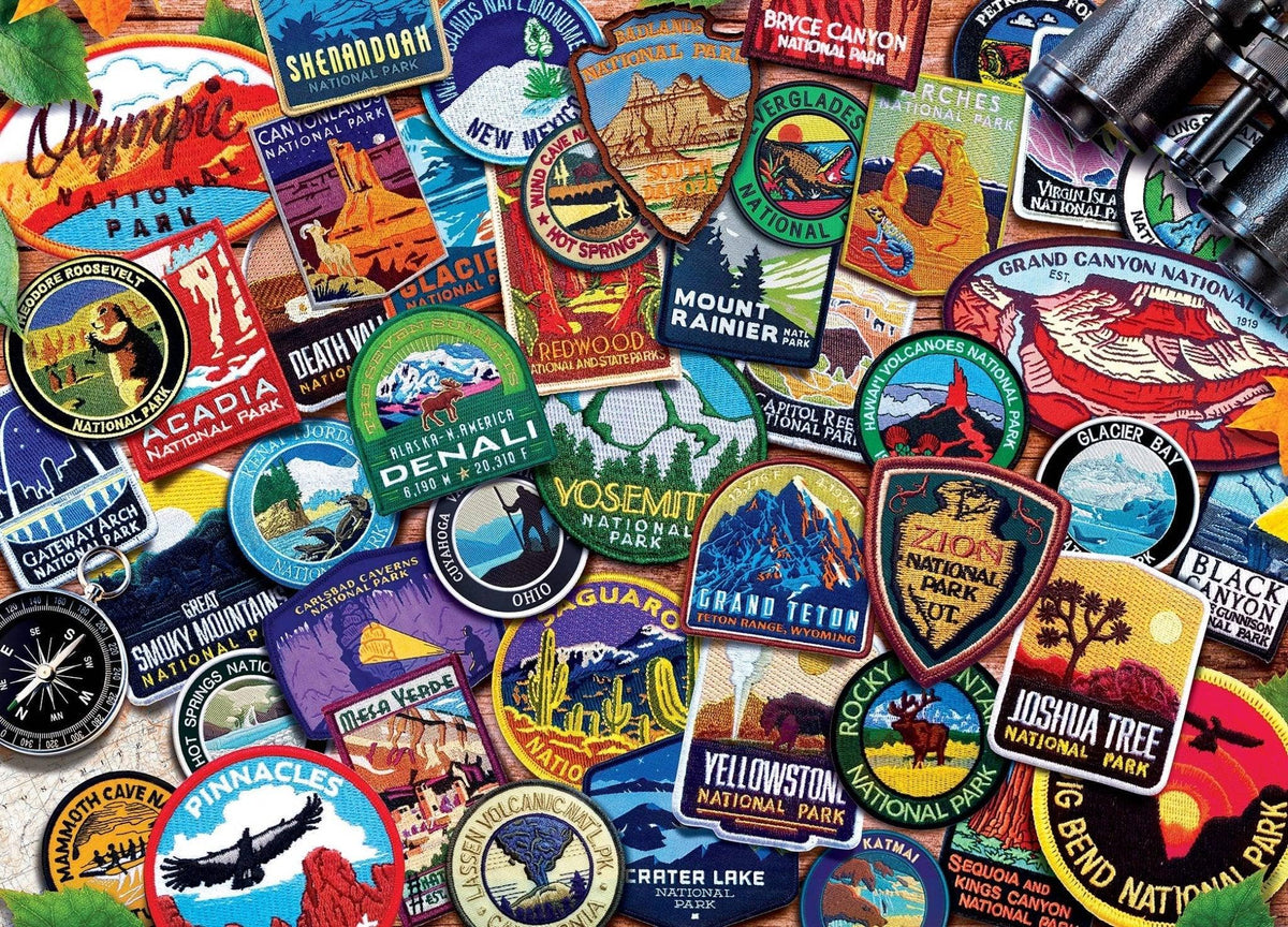 Patches of the National Parks 1000 Piece Puzzle by Masterpieces - BIG FRENCHIES