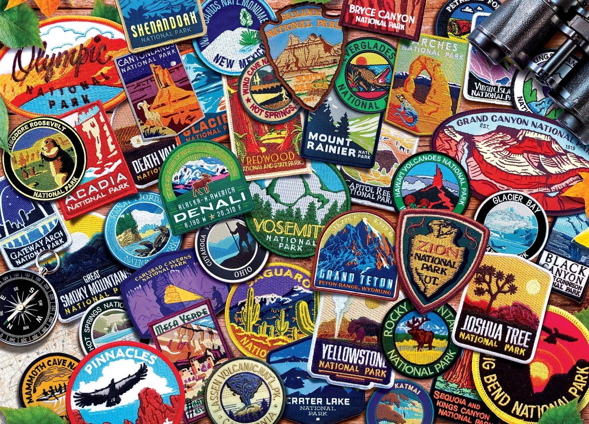 Patches of the National Parks 1000 Piece Puzzle by Masterpieces - BIG FRENCHIES
