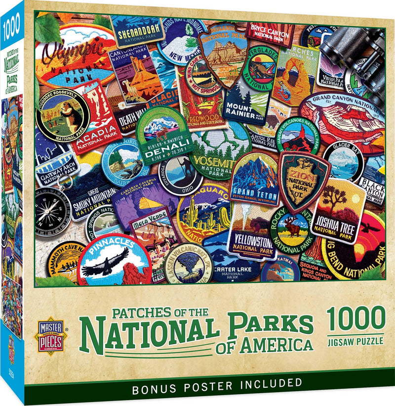 Patches of the National Parks 1000 Piece Puzzle by Masterpieces - BIG FRENCHIES