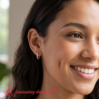 Pave Set Round Diamond Hinged Hoop Earrings