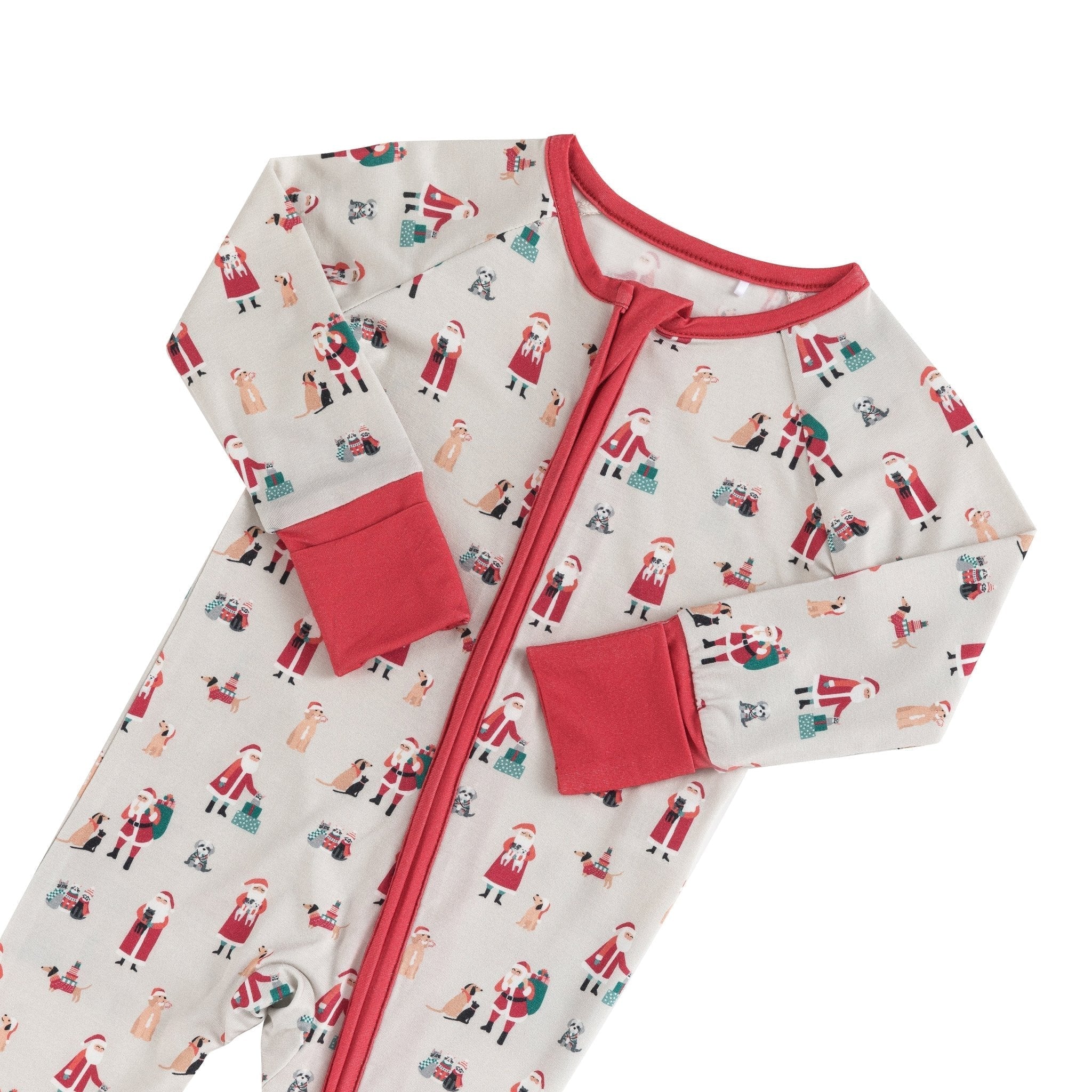 Paws & Claus (Convertible Zip Footies) - BIG FRENCHIES