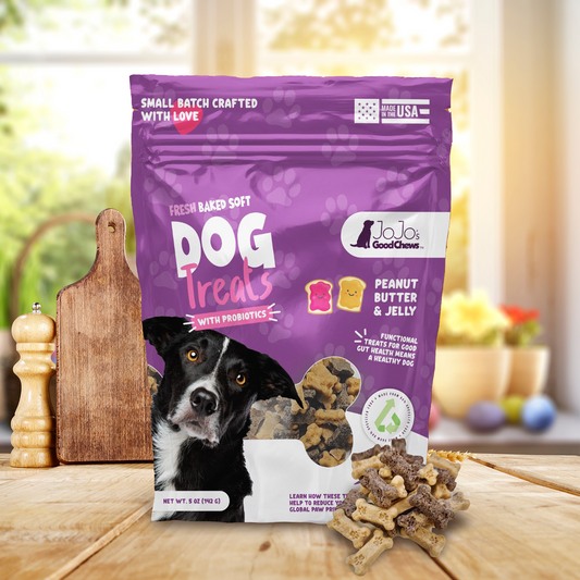 JoJo Good Chews Peanut Butter & Jelly Soft Chew Dog Treats (2-Pack) - BIG FRENCHIES