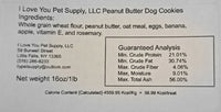 I Love You Pet Supply LLC Peanut Butter Dog Cookies
