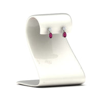 Round And Pear Drop Stud Earrings