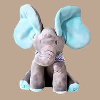 Interactive Peek-a-Boo Elephant Plush Toy - Educational Baby Toy for 6-18 Months
