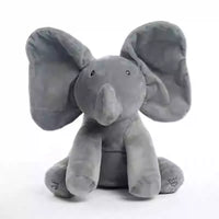 Interactive Peek-a-Boo Elephant Plush Toy - Educational Baby Toy for 6-18 Months