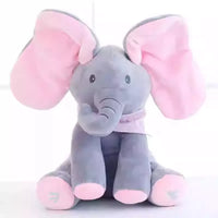 Interactive Peek-a-Boo Elephant Plush Toy - Educational Baby Toy for 6-18 Months