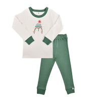 pajamas | penguin pine green - BIG FRENCHIES