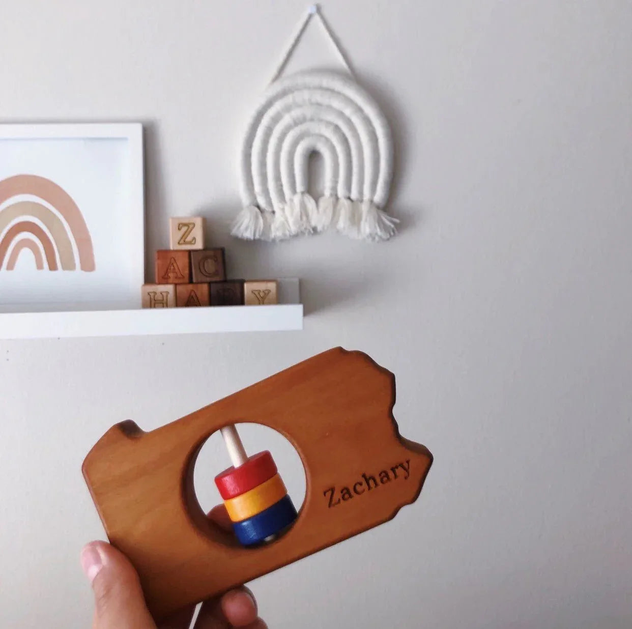 Pennsylvania State Wooden Baby Rattle™ - BIG FRENCHIES