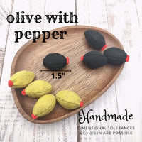 Felt olives (whole and stuffed) - BIG FRENCHIES