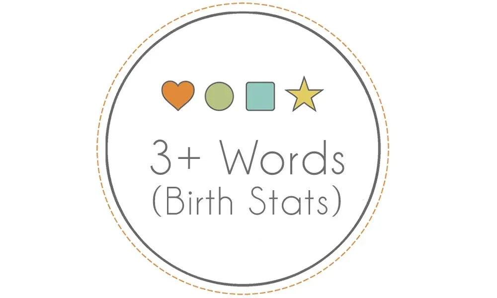 Personalization - 3+ Words / Birth Stats - BIG FRENCHIES