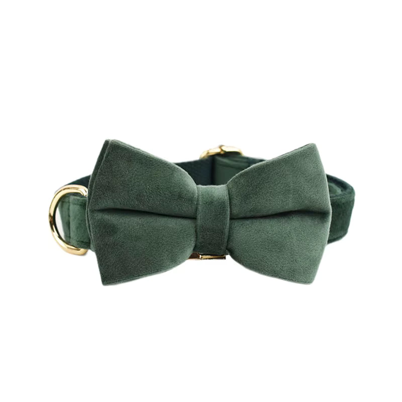 Personalized Velvet Dark Green Classic Set