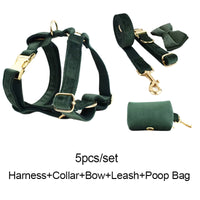 Personalized Velvet Dark Green Classic Set