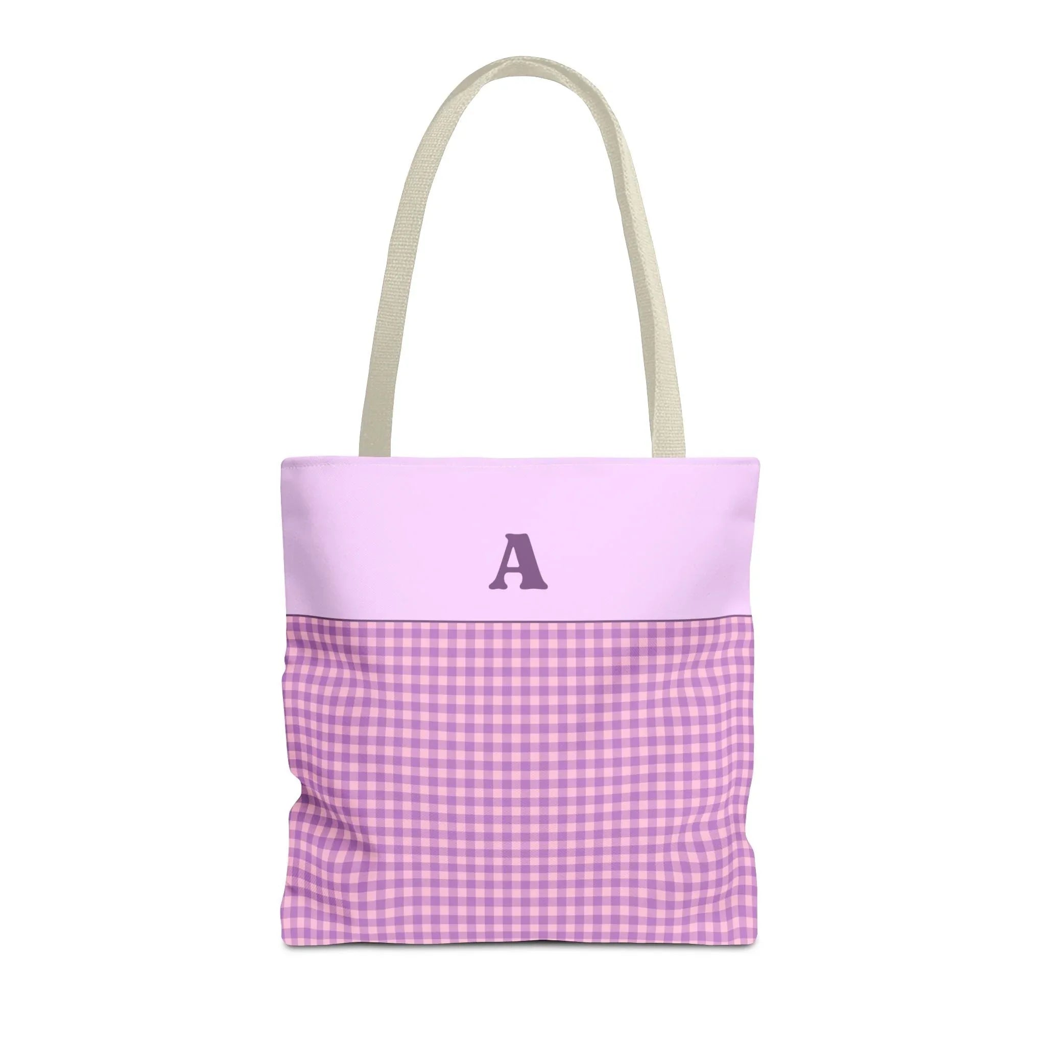 Purple Gingham Tote: A - BIG FRENCHIES