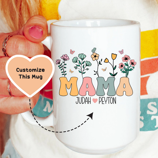 Personalized Mom Mug With Kids Names - BIG FRENCHIES