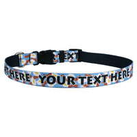 Personalized Bacon and Eggs Dog Collar