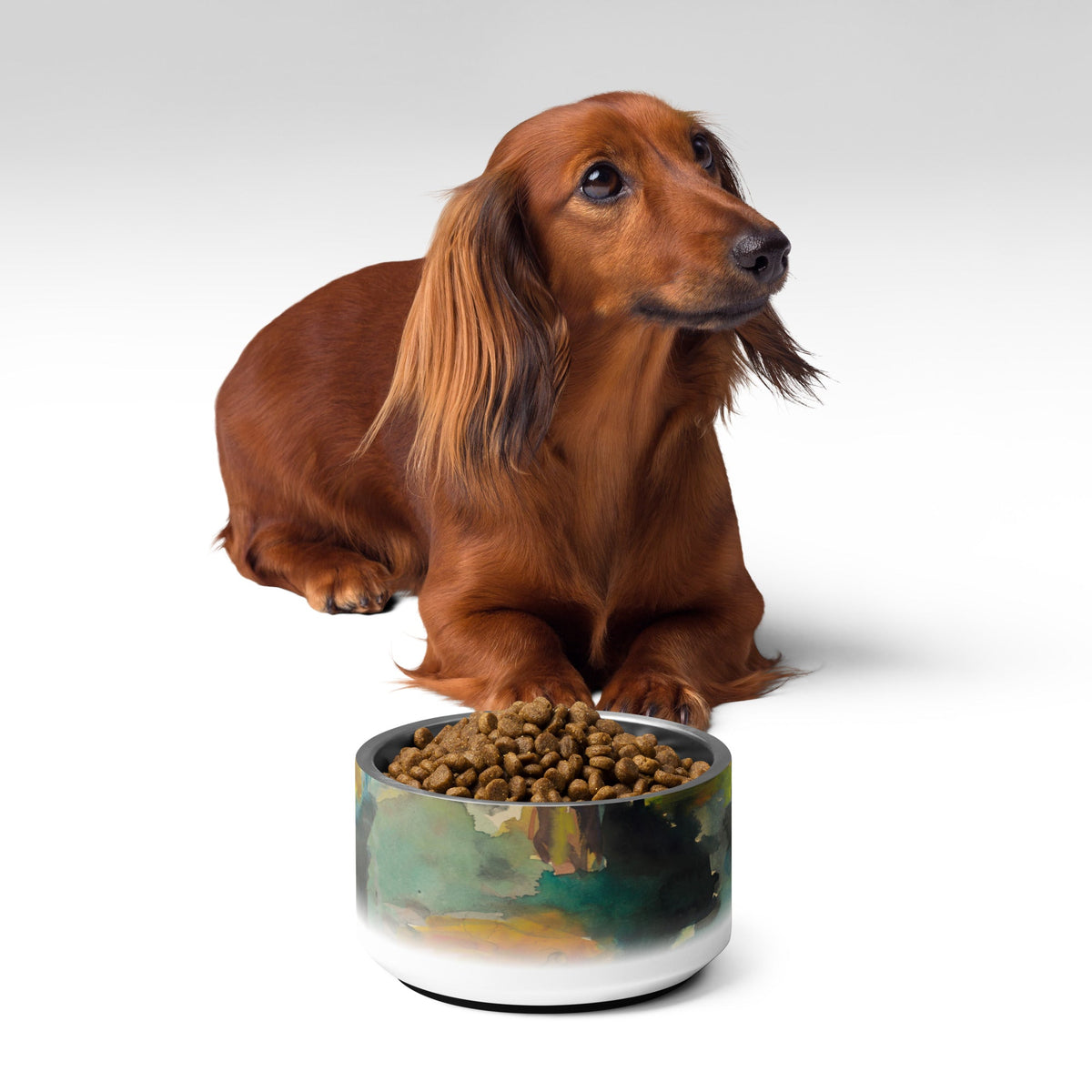 Sebastian & Clementine By The River Pet Bowl-Pet Bowls-BIG FRENCHIES-Sebastian & Clementine