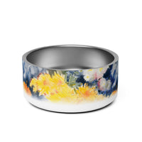 Sebastian & Clementine Yellow and Blue Vintage Collection Pet Bowl