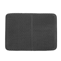 Pet Cat Litter Mat Waterproof Double Layer Cat Litter Trapping Pet Litter Box Mat Clean Pad Products For Cats Accessories Cat Litter Mat Trapping for Litter Box No-Toxic & Super Size  Urine & Waterproof Honeycomb Double Layer Anti Tracking Mats