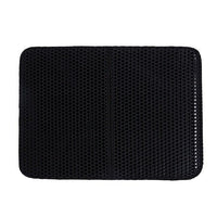 Pet Cat Litter Mat Waterproof Double Layer Cat Litter Trapping Pet Litter Box Mat Clean Pad Products For Cats Accessories Cat Litter Mat Trapping for Litter Box No-Toxic & Super Size  Urine & Waterproof Honeycomb Double Layer Anti Tracking Mats