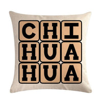 Pet Dog Elegant Design Linen Cotton Throw Pillow Covers Dog Pattern Cotton Throw Pillow Covers Car Sofa Cushion Cover Pillowcases Couch Cushion Cover Home Sofa Bed Decorative Pillows