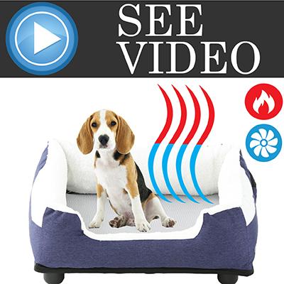 Pet Life "Dream Smart" Electronic Heating and Cooling Smart Dog Bed - BIG FRENCHIES