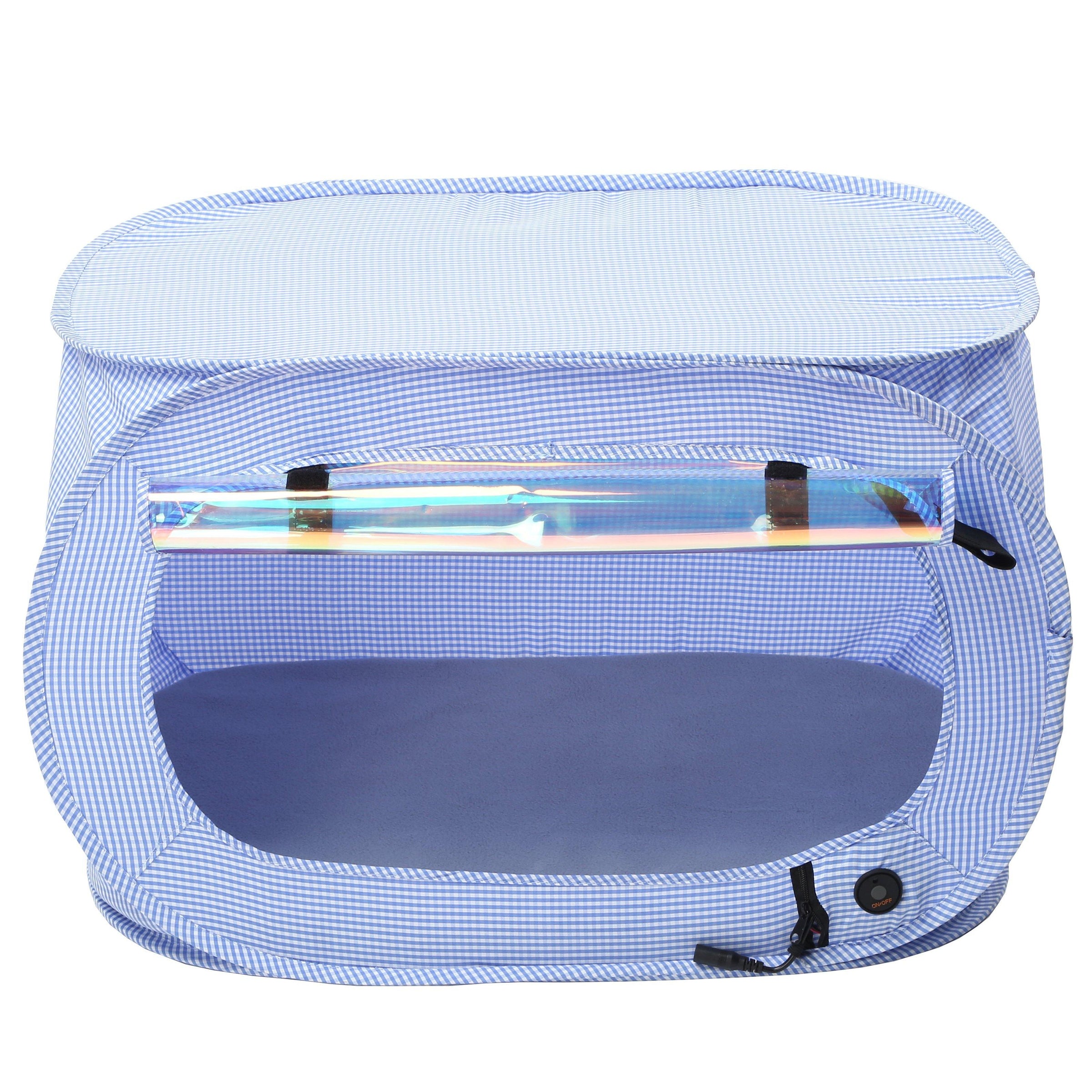 Pet Life "Enterlude" Electric Heating Wire Folding Travel Pet Tent Crate - BIG FRENCHIES