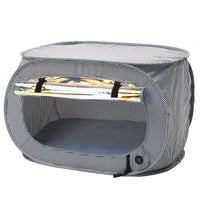 Pet Life "Enterlude" Electric Heating Wire Folding Travel Pet Tent Crate - BIG FRENCHIES