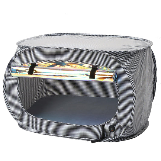 Pet Life "Enterlude" Electric Heating Wire Folding Travel Pet Tent Crate - BIG FRENCHIES