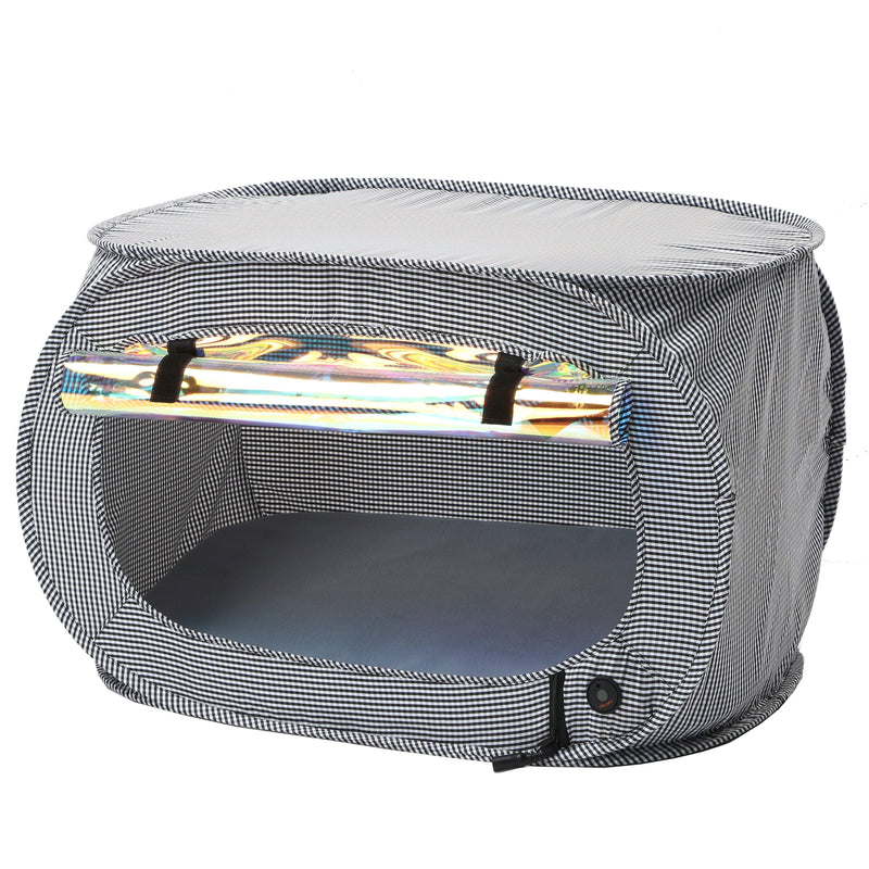 Pet Life "Enterlude" Electric Heating Wire Folding Travel Pet Tent Crate - BIG FRENCHIES