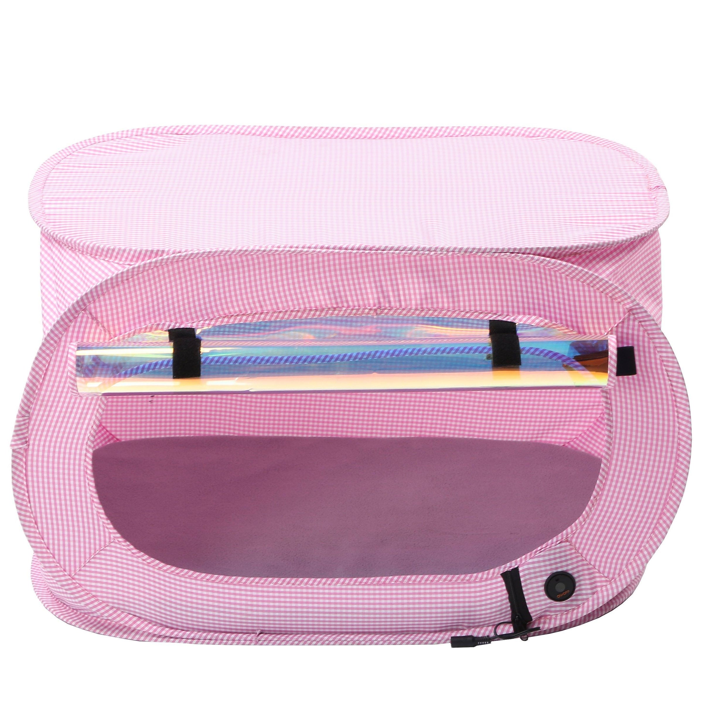 Pet Life "Enterlude" Electric Heating Wire Folding Travel Pet Tent Crate - BIG FRENCHIES